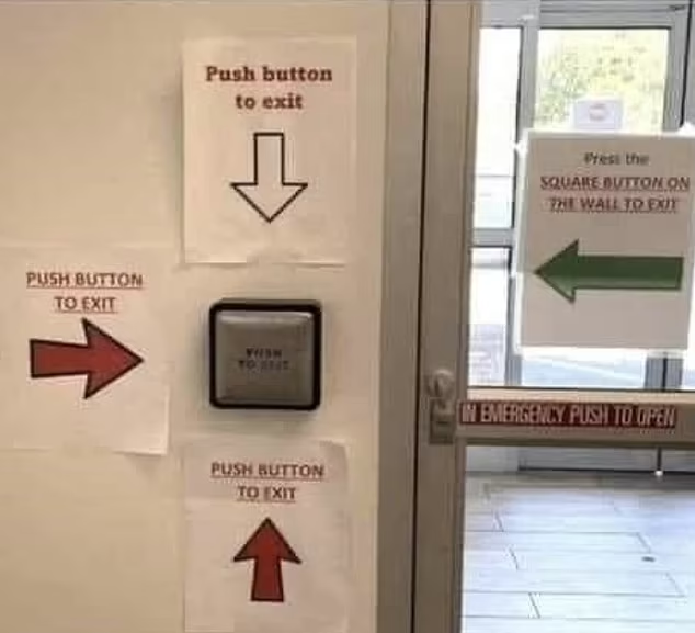 供「發雞盲」人士觀看的告示。(互聯網)