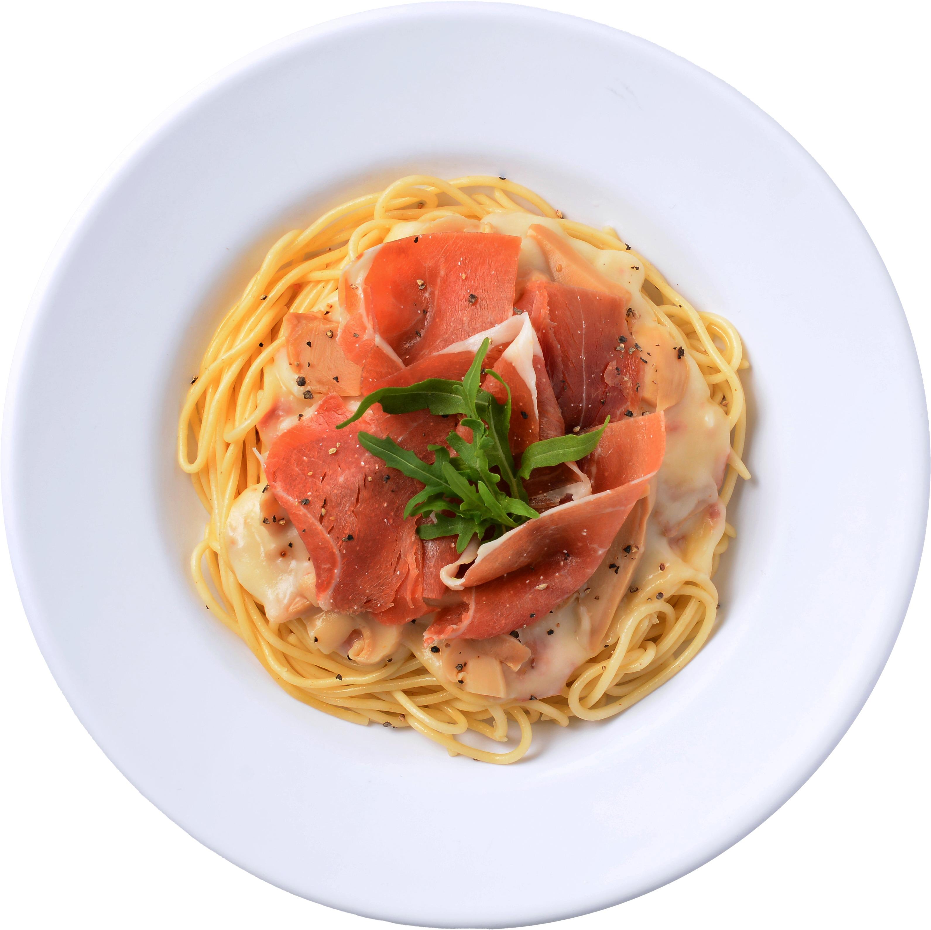 卡邦尼意粉配20個月白毛豬火腿 $49