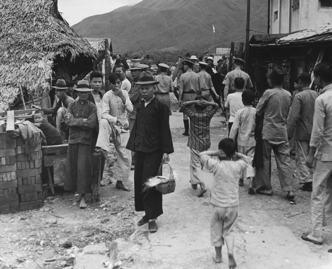 沙頭角於1951年起成為邊境禁區。圖攝於1950年代沙頭角村。(圖片來源:Getty