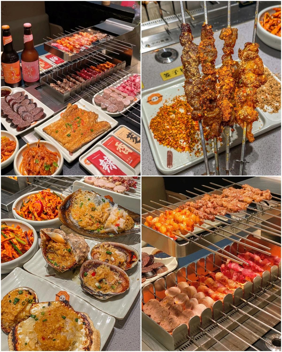 在白玉串城吃烤串,全程幾乎完全不用自己動手。(網上圖片)