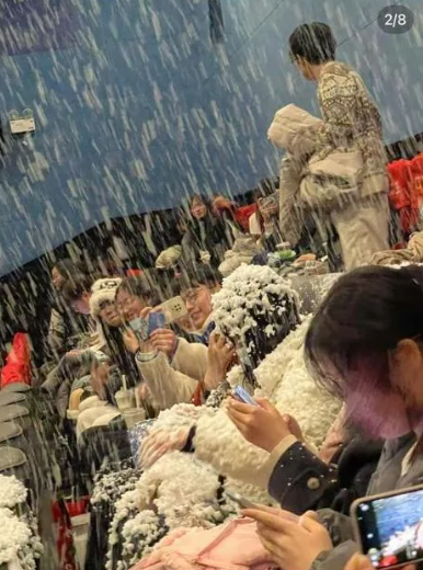 有戲院應《一閃一閃亮星星》場景搞「下雪場」,但最後因為技術問題,由飄雪變雪崩效果,浪漫情節變成災難片情節,觀眾慘遭泡沫洗頭,場面尷尬。