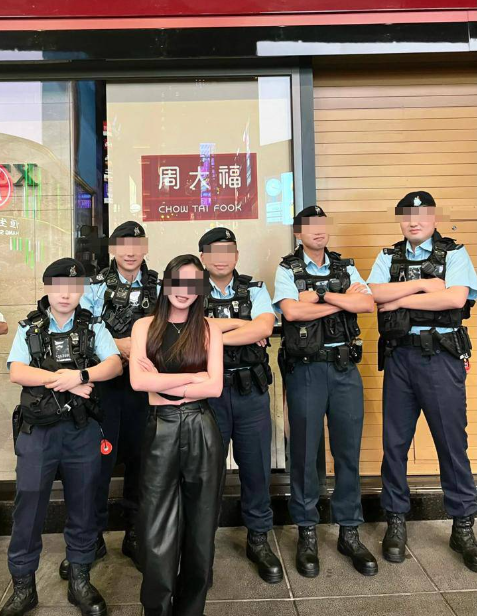 有內地女生就表示自己早前訪港時,就在蘭桂芳遇到「很多阿Sir在執勤」。(圖片來源:小紅書)