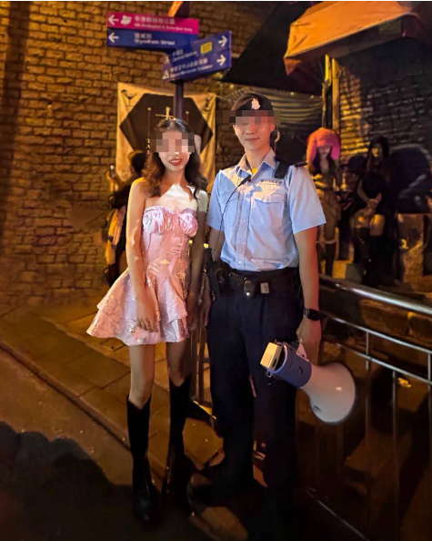 有網民認同香港警察「真的好酷」、「很帥」、「甚麼時候內地也能以這種外貌為標準啊」。(圖片來源:小紅書)