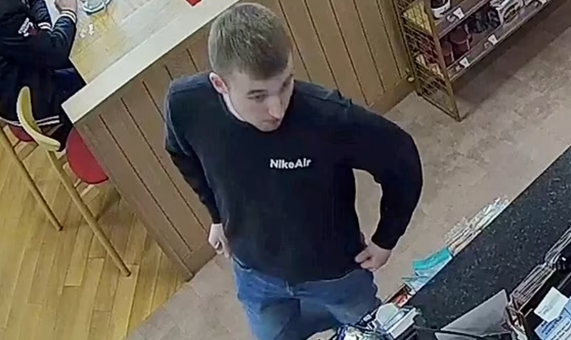 閉路電視拍下疑犯樣貌。(互聯網)