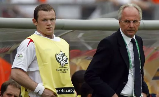 艾歷臣在2001至06年執教英格蘭,是三獅軍團歷來首名外籍領隊,期間帶領碧咸、朗尼等「黃金一代」球員。(資料圖片)