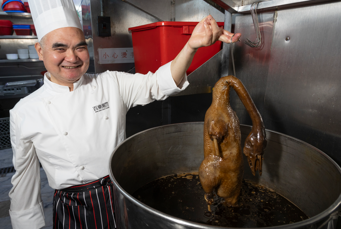潮州滷水膽亦是獅頭鵝的靈魂,當中不能沒有的便是潮州特產的南薑。(攝:蘇文傑)
