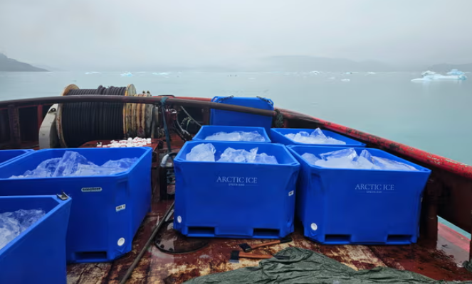 該公司所採集的浮冰。(互聯網)