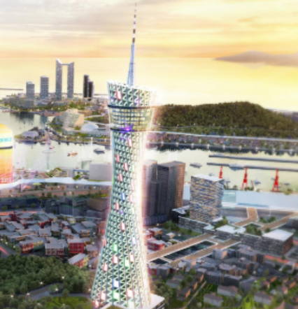 南韓仁川市政府上周五(19日)舉辦濟物浦文藝復興項目市民說明會,首次公開在濟物浦港建設名為「Oculus Tower」的觀光塔圖片