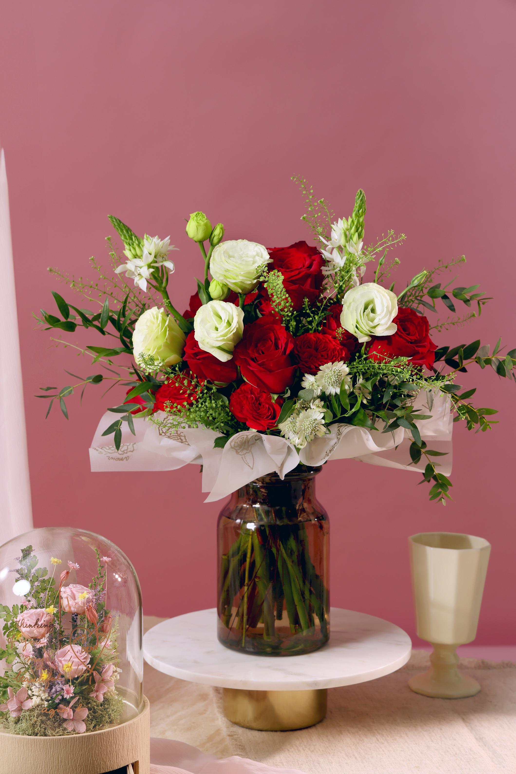 情人節禮物2024|agnès b. CAFÉ & FLEURISTE特色瓶花Adrianna $1,980