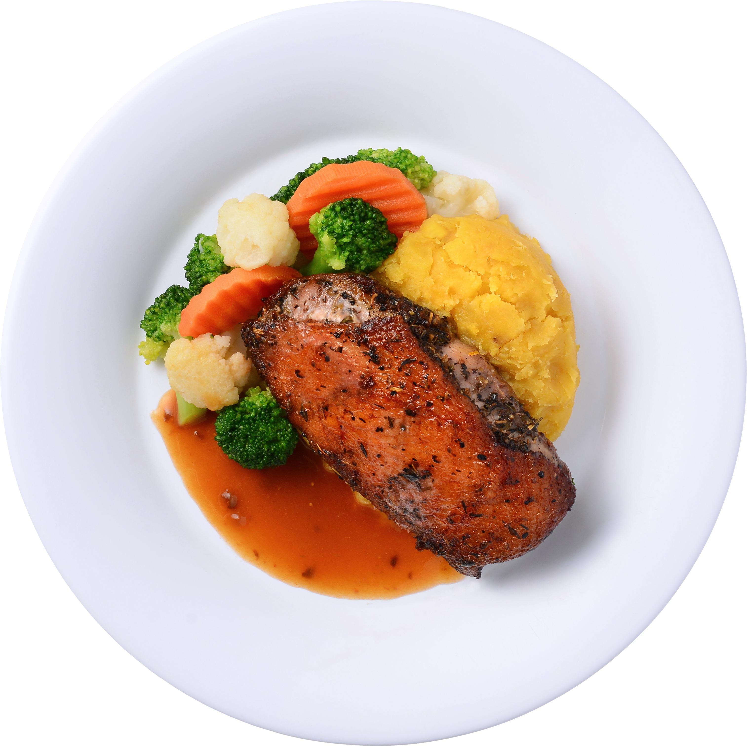 香草蜜糖烤鴨胸伴番薯蓉及無花果燒汁 $56