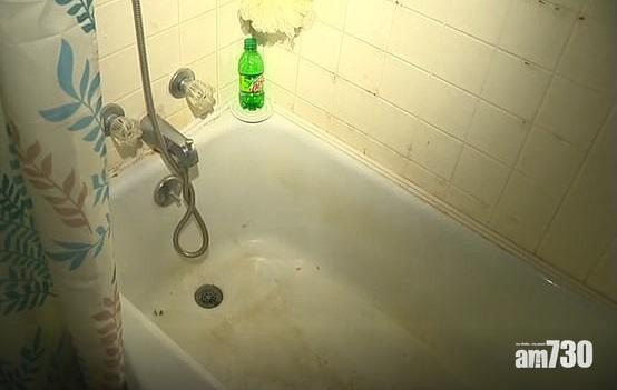 家居10大難抹地方 浴缸久未清洗就會累積黃垢。(互聯網)