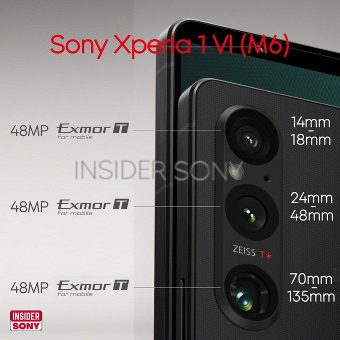 Sony Xperia 1 VI 傳將全線採用 Exymor T 感光元件並具 4,800 萬像輸出。(X)