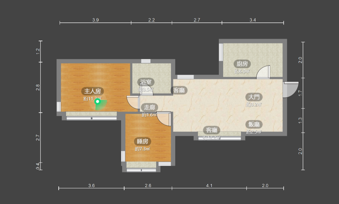 單位平面圖。(代理提供)