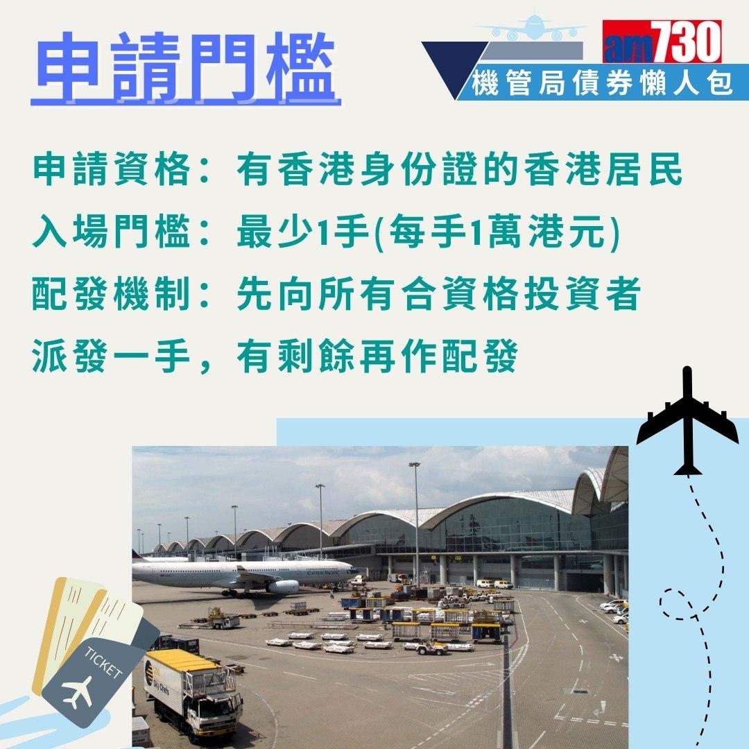 機管局債券|申請資格、入場門檻、發行金額、年期、派息時間、年息懶人包(am730製圖)
