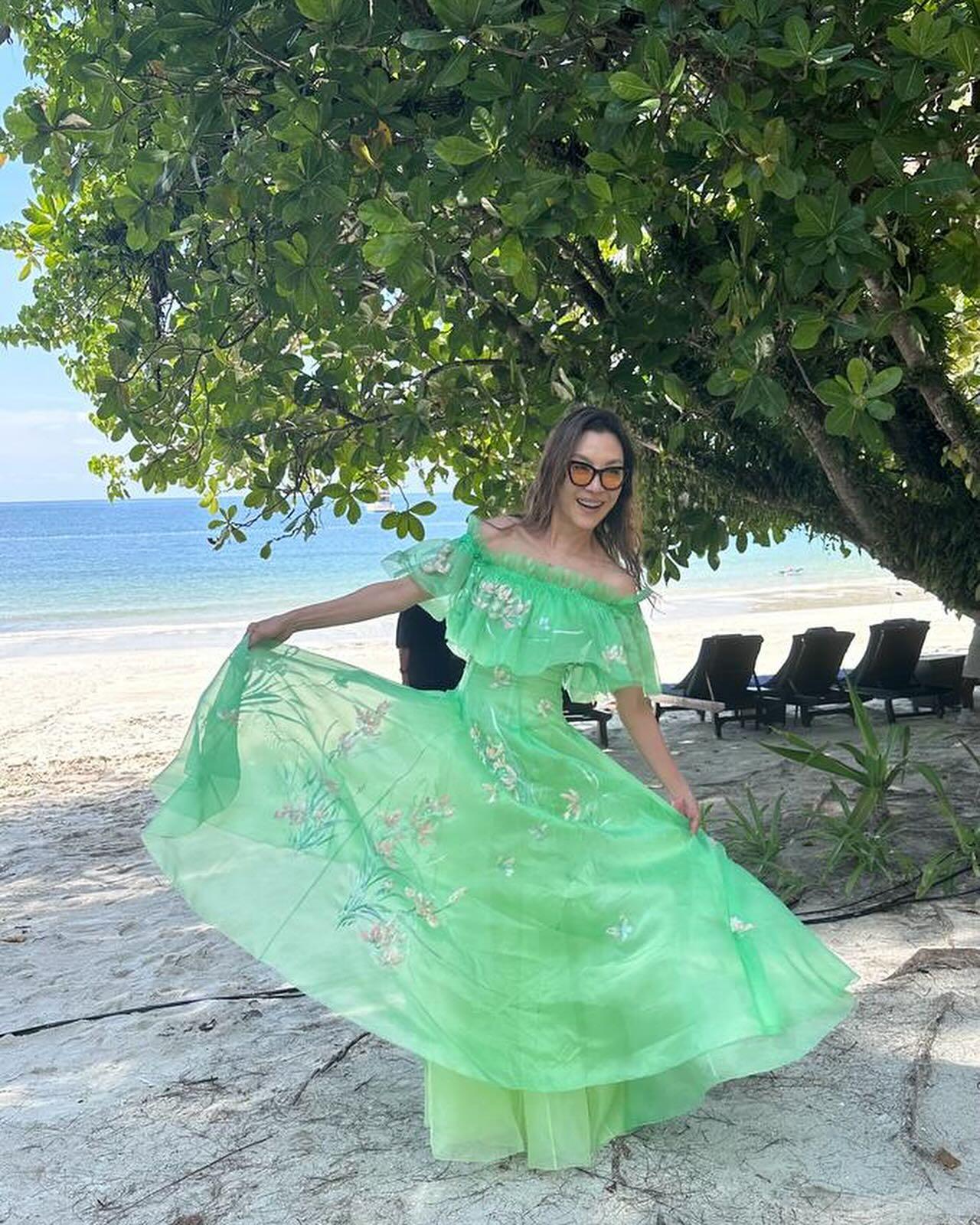 楊紫瓊上月回家鄉馬來西亞補辦婚宴。