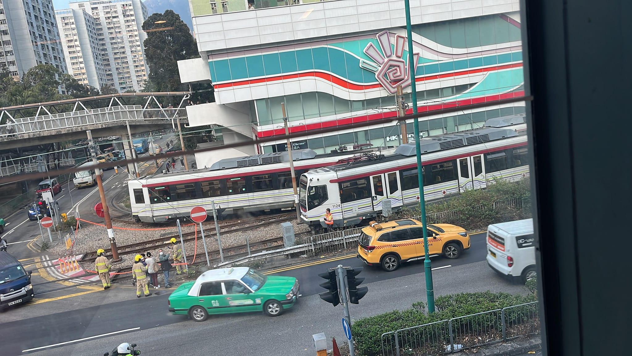 港鐵|輕鐵安定站吊臂車損毀架空電纜 港鐵冀下午完成修復 多條路綫改道