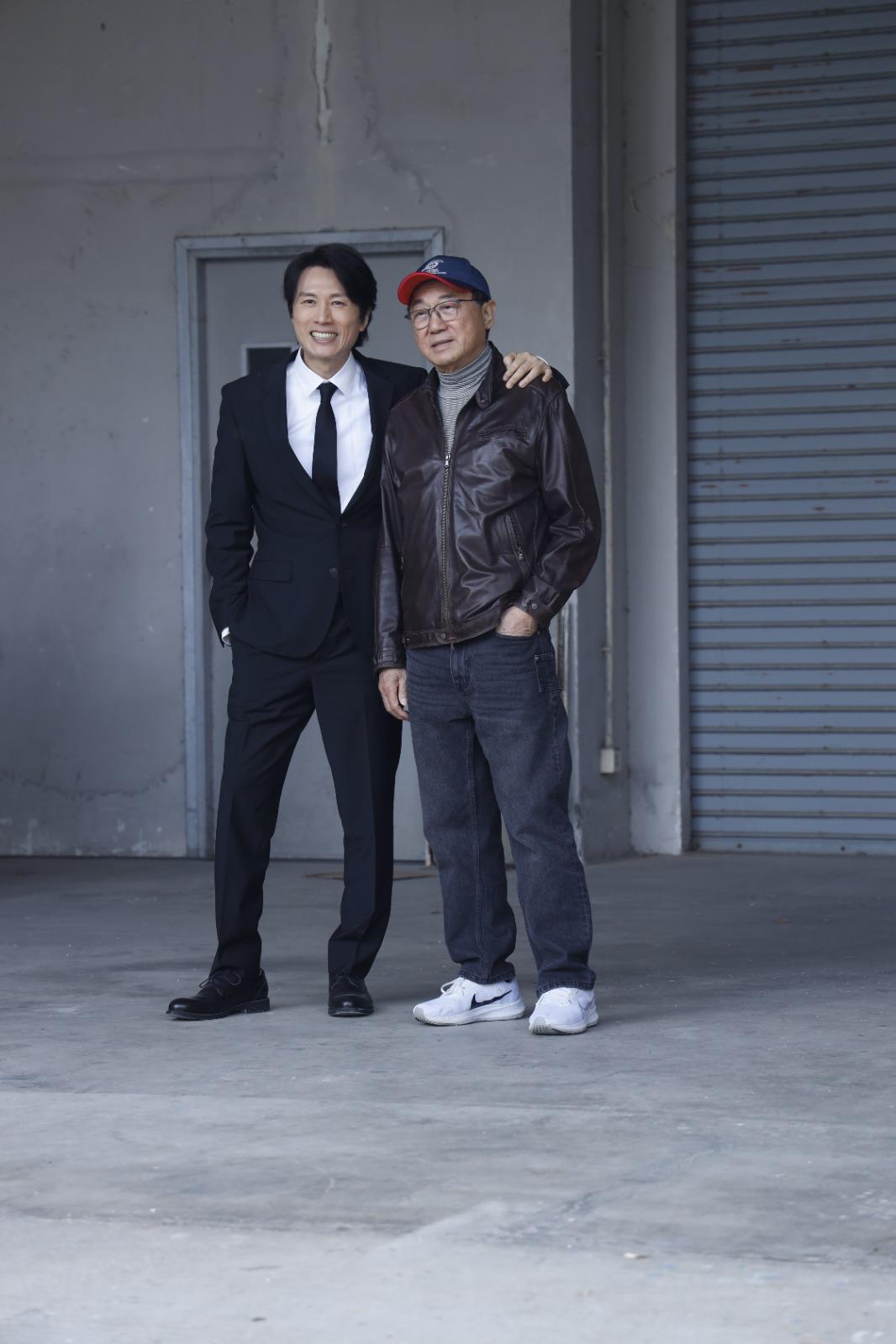 黃子華與許冠文再度合作,新片《破·地獄》今日舉行開鏡儀式。 (關樂欣攝)