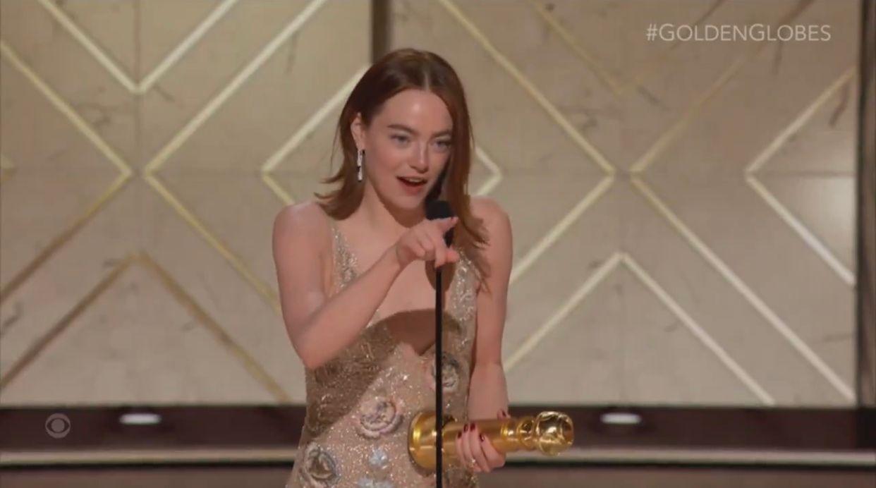 愛瑪史東憑新片《可憐的東西》勇奪音樂及喜劇類電影的最佳女主角。