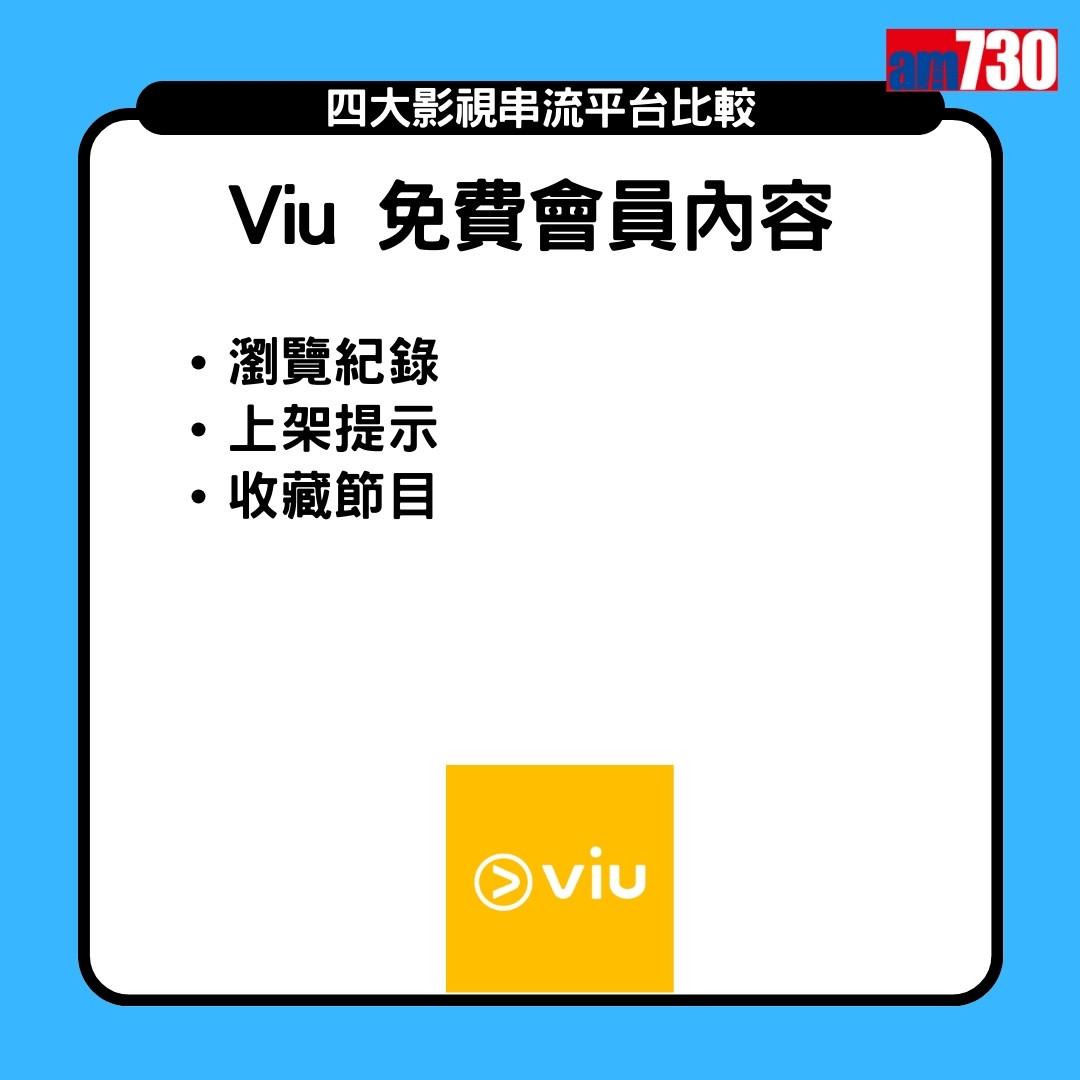 Netflix、Disney+、Viu、HMVOD 串流平台費用及畫質比較(am730製圖)