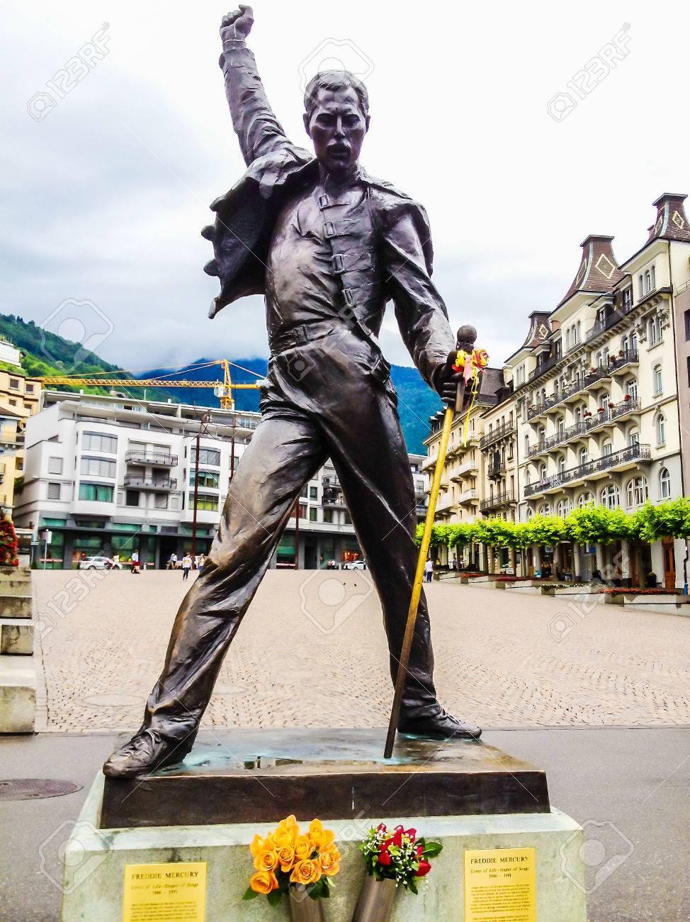 Queen主音Freddie Mercury銅像豎立在瑞士日內瓦湖