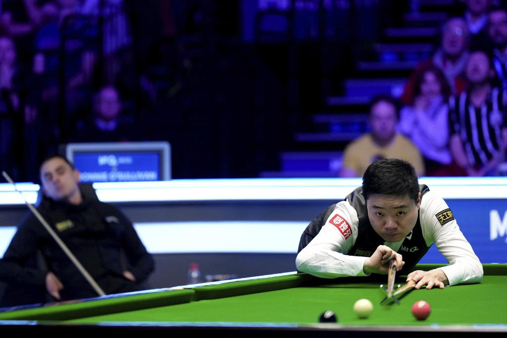 丁俊暉在大師賽打出147仍不敵奧蘇利雲。(美聯社)