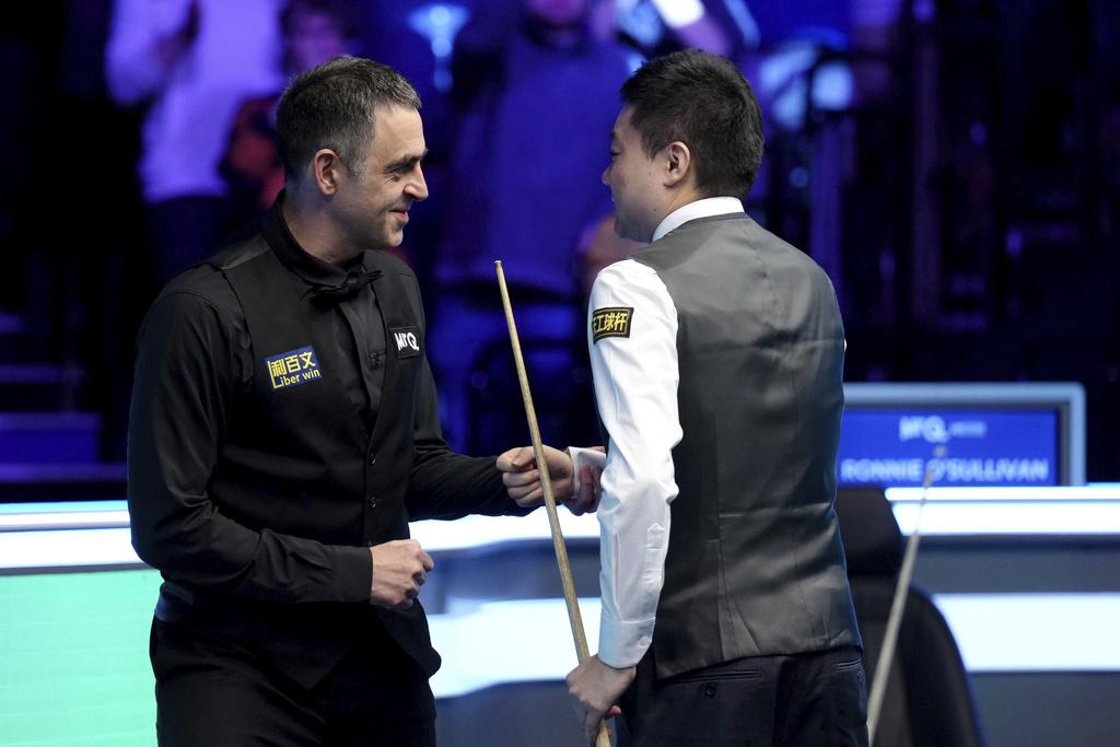 丁俊暉在大師賽打出147仍不敵奧蘇利雲。(美聯社)