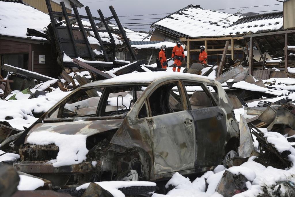 珠洲市災情。(美聯社)