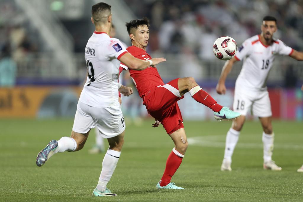 港隊在分組最後一戰不敵巴勒斯坦。(美聯社)