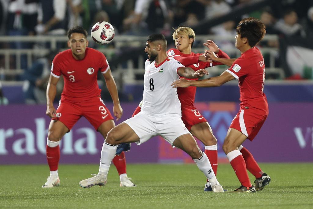 港隊在分組最後一戰不敵巴勒斯坦。(美聯社)