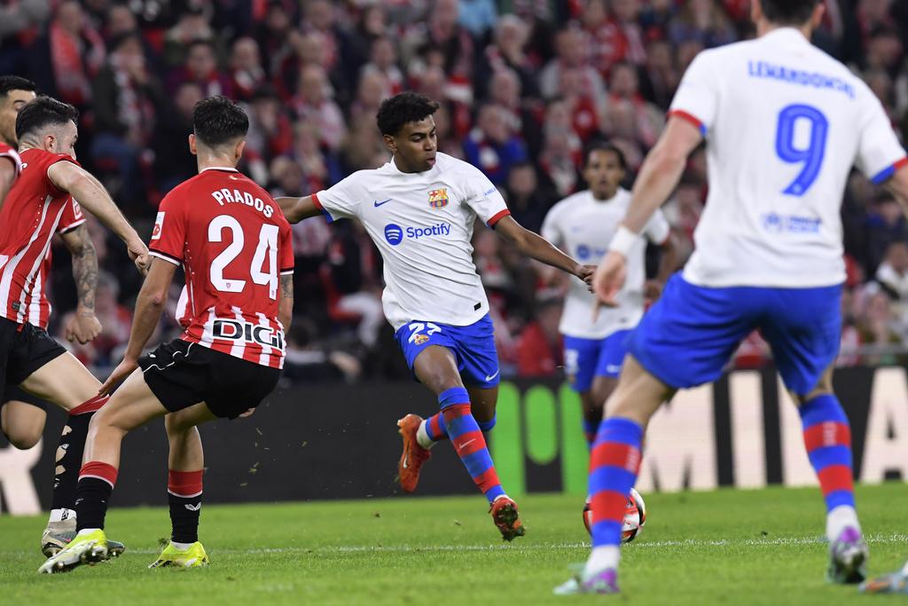 巴塞隆拿在西班牙國王盃不敵畢爾包。(美聯社)