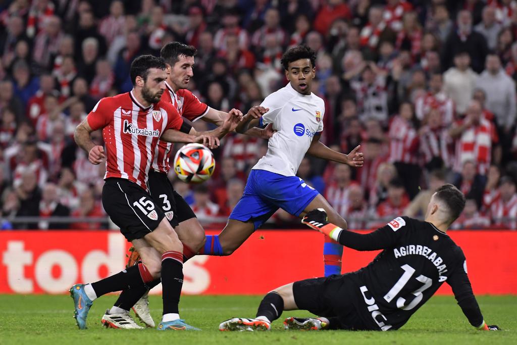 巴塞隆拿在西班牙國王盃不敵畢爾包。(美聯社)