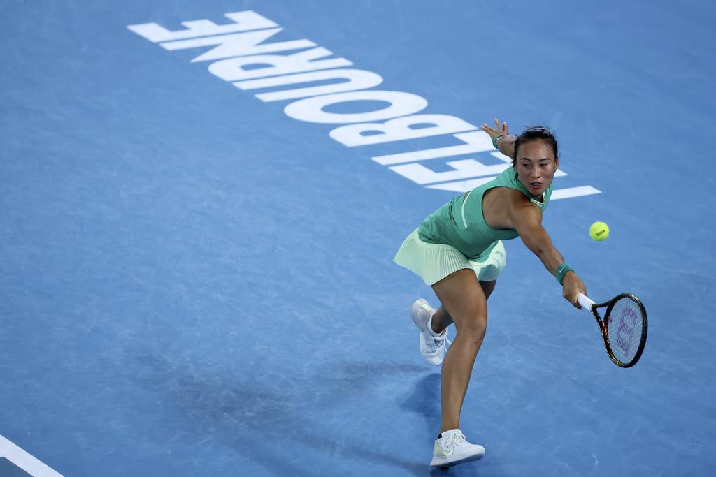 鄭欽文小時候因肥胖及多病,而開始接觸網球。(美聯社)