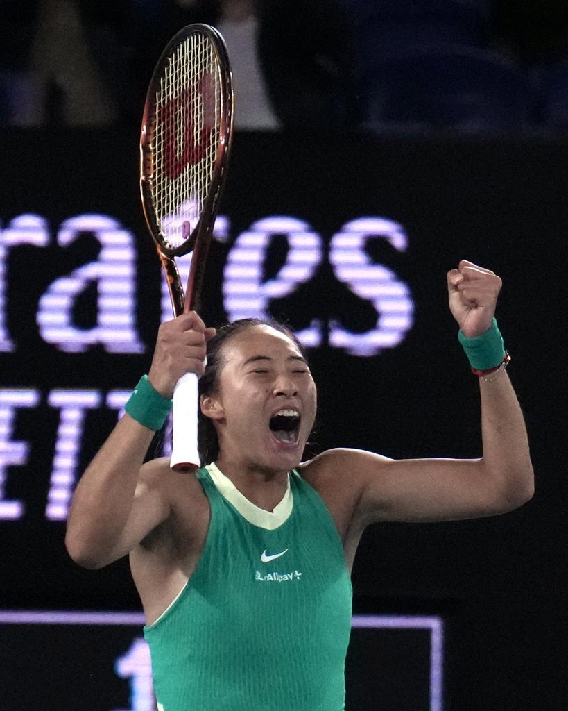 鄭欽文除了網球外,也打過乒乓波、羽毛球及籃球。(美聯社)