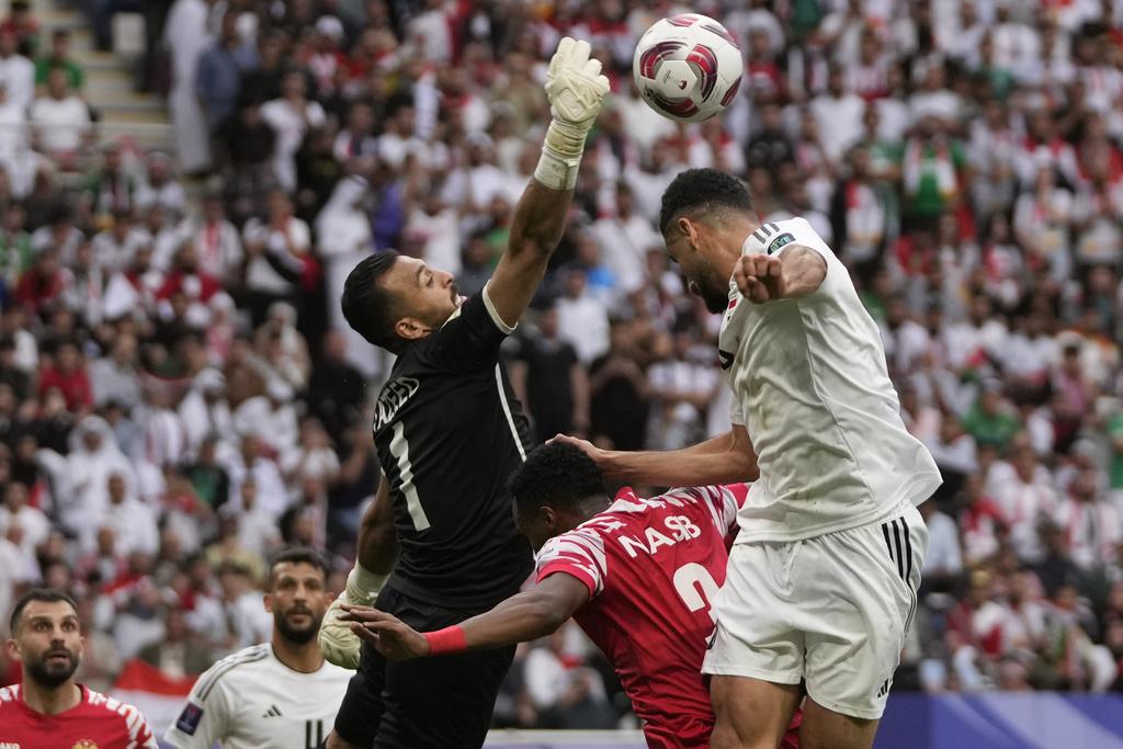 亞洲盃16強,約旦在爭議聲中絕殺伊拉克,晉身8強。(美聯社)