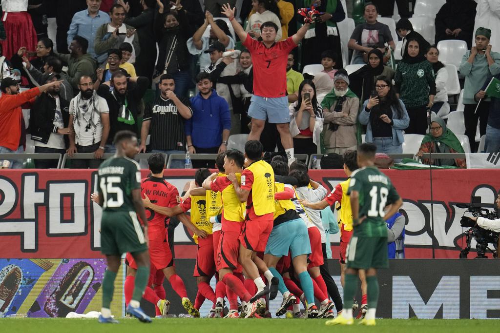 亞洲盃|孫興民帶領南韓挫沙特阿拉伯晉8強,將鬥澳洲。(美聯社)