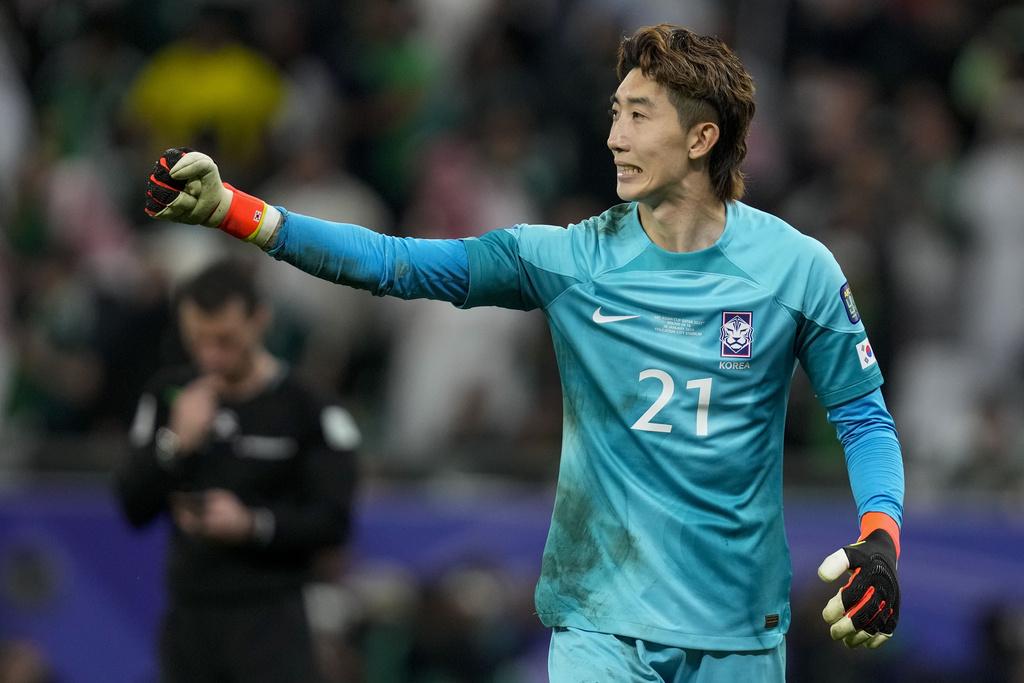 亞洲盃|趙賢祐救出十二碼為南韓晉級功臣。(美聯社)
