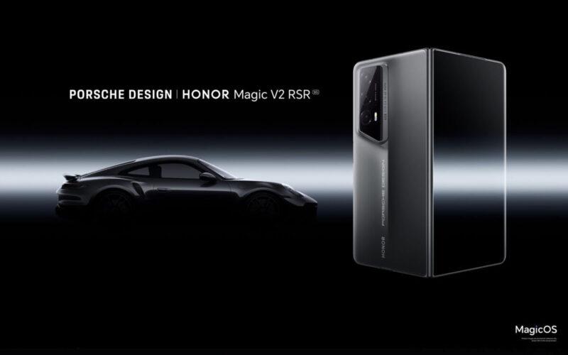 HONOR Magic V2 RSR 保時捷瑪瑙灰色示人 仿超級跑車動感外觀