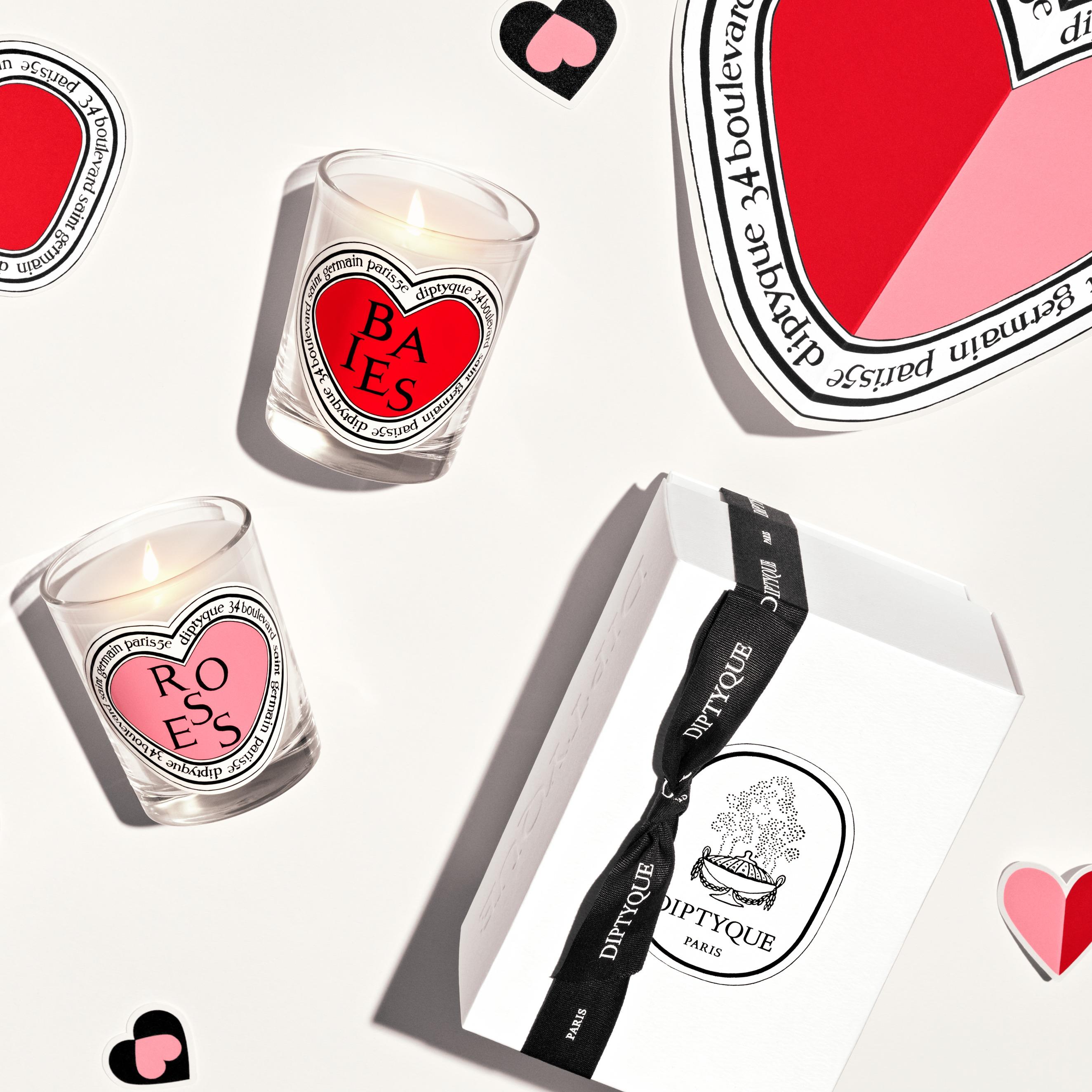情人節禮物2024|Diptyque 情人節限定經典蠟燭禮盒—漿果和玫瑰二重奏 $1,200 (即日至2月14日期間發售)