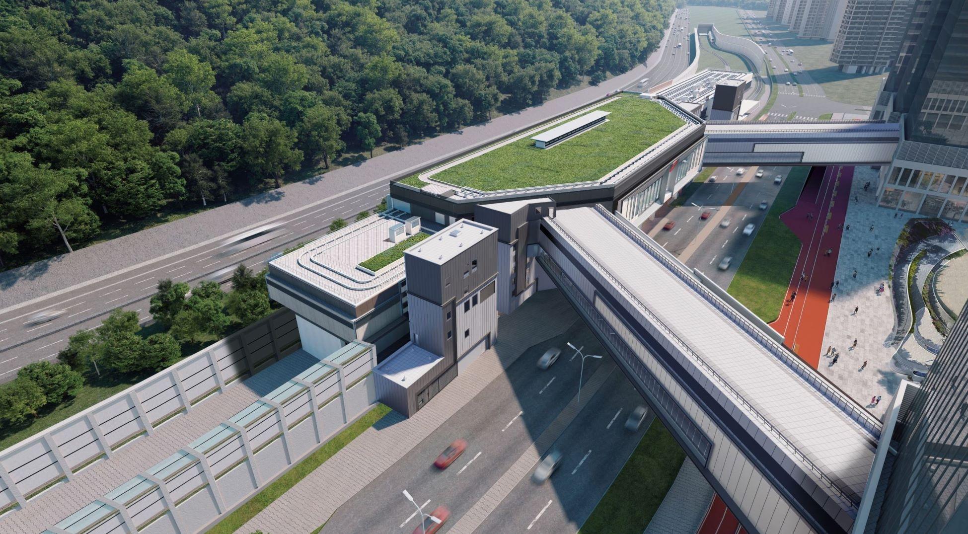 部分新車站設有綠化屋頂