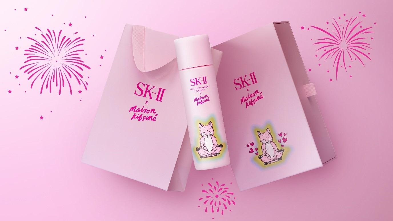 龍年2024限定美妝|SK-II x Maison Kitsuné 節日限定版神仙水