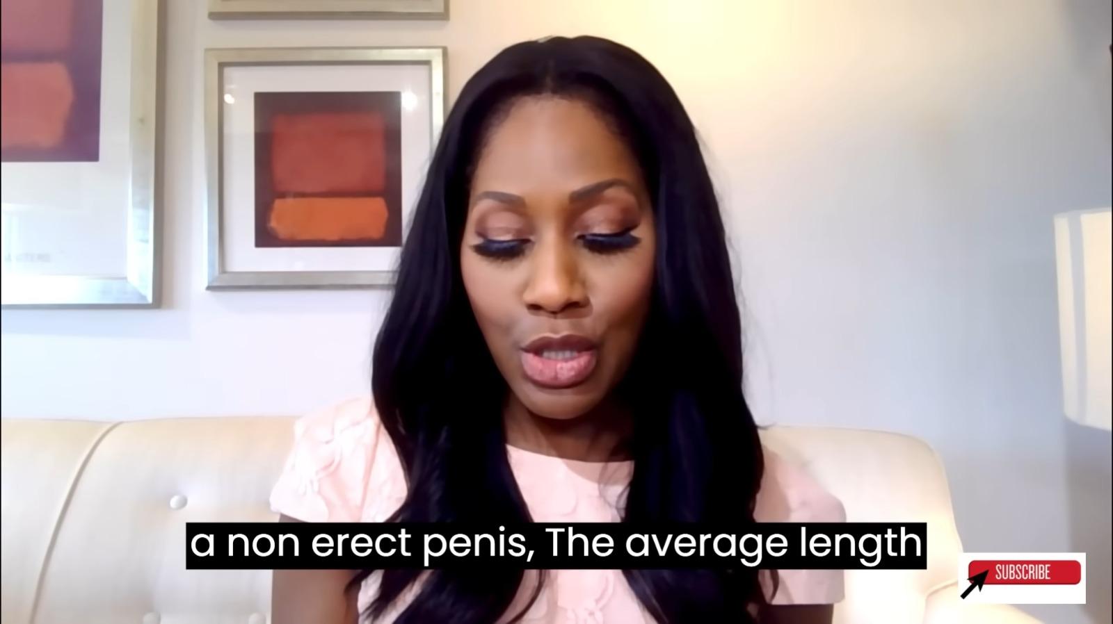 陰莖長度|女醫生公開「全球下體平均長度」,未勃起前平均長約3.61英吋(約9.1厘米)(影片截圖)