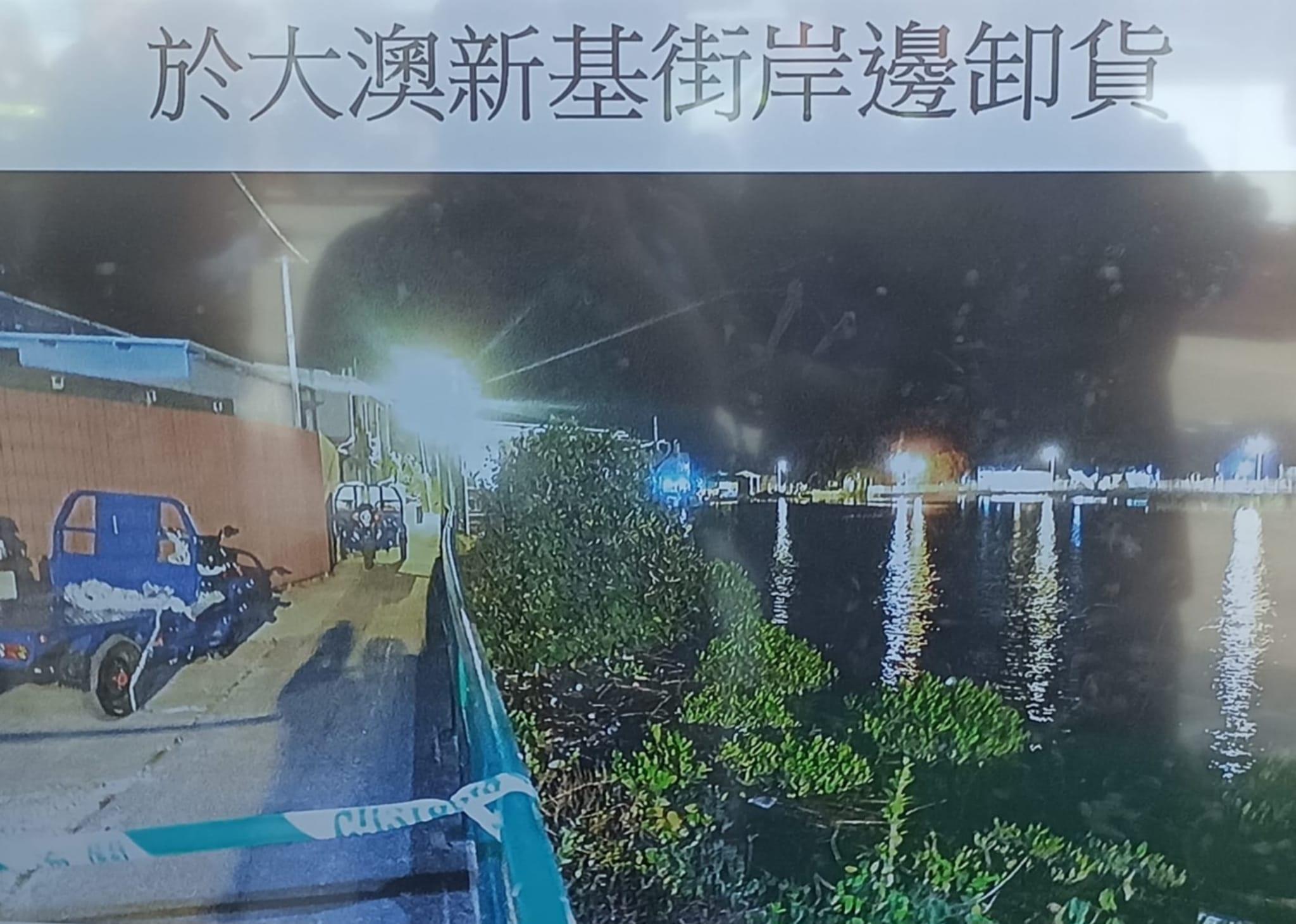 海關大澳檢3100公斤走私龍蝦 涉案電動三輪車被扣查