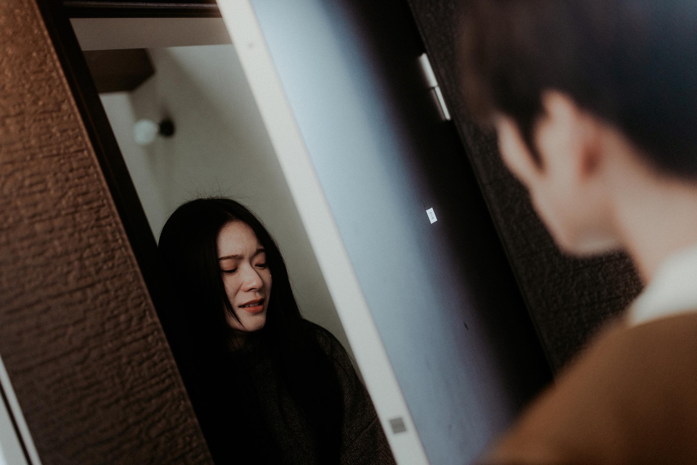 男主角完成拍攝,Cloud顯得依依不捨。