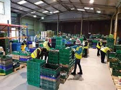 英國桑德蘭及達勒姆郡食物銀行。(互聯網)