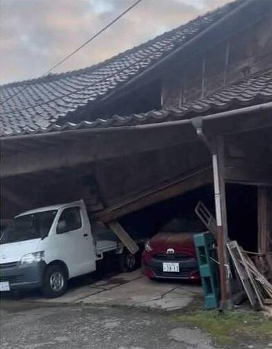 日本石川縣地震災情。(互聯網)