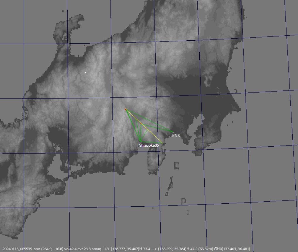 天文研究員藤井大地發布的軌跡合成圖像。(互聯網)