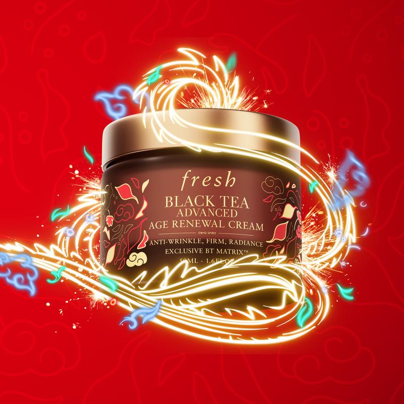 龍年2024限定美妝|fresh 紅茶凝時煥活面霜 龍年新春限量版 $860/50ml