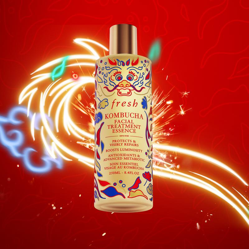 龍年2024限定美妝|fresh 紅茶酵素抗氧精華水 龍年新春限量版 $1,020/250ml