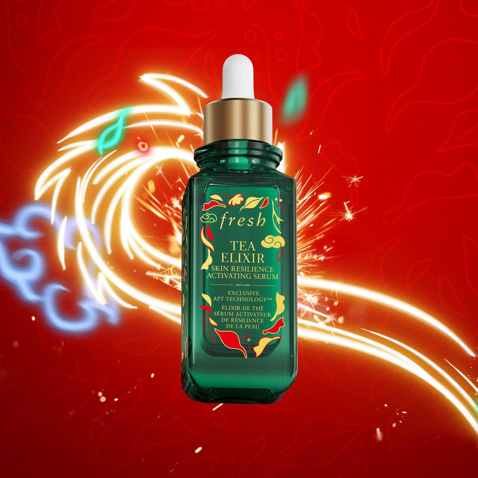 龍年2024限定美妝|fresh 火山茶激活精華 龍年新春限量版 $1,080/50ml