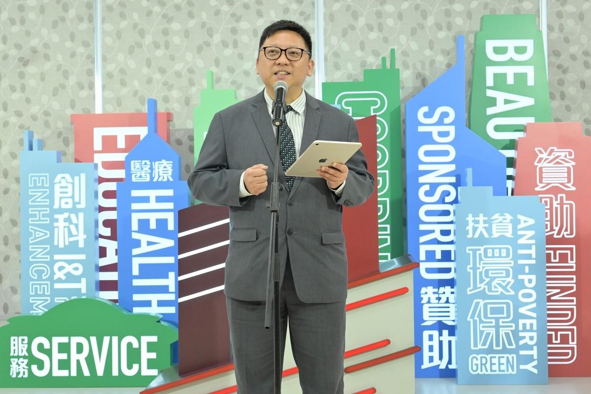 陳偉偉指標誌由政府新聞處設計,並無額外開支。(政府新聞處)